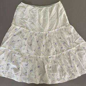 NEW WITH TAGS Anthropologie Tiered Skirt with Buttons on side